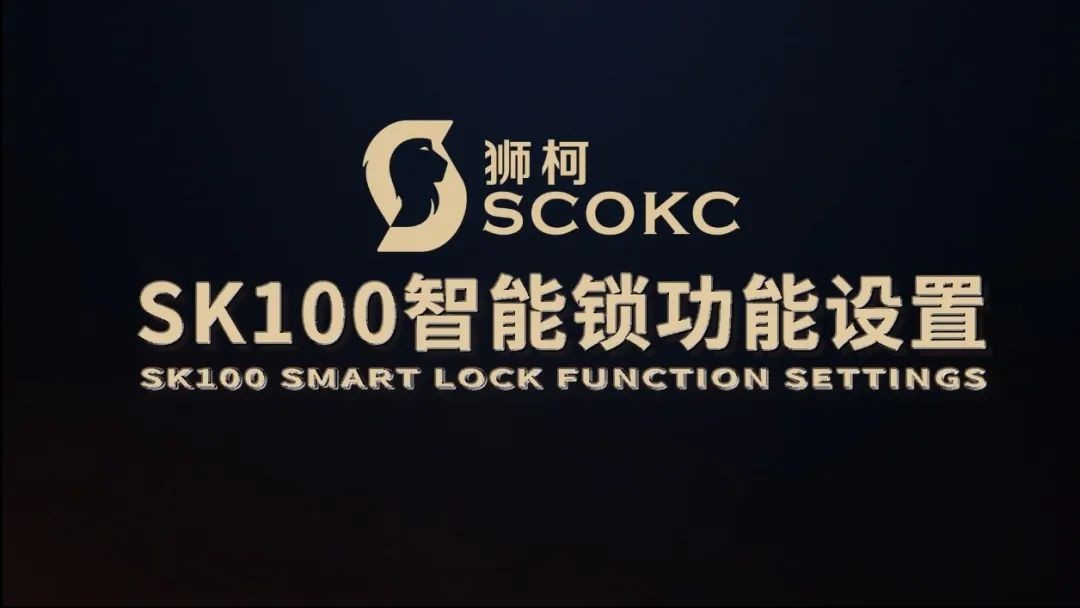 狮柯SK100智能锁设置指导视频