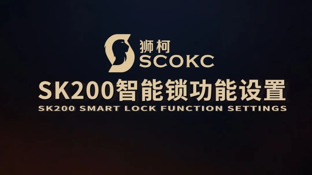 狮柯SK200智能锁设置指导视频