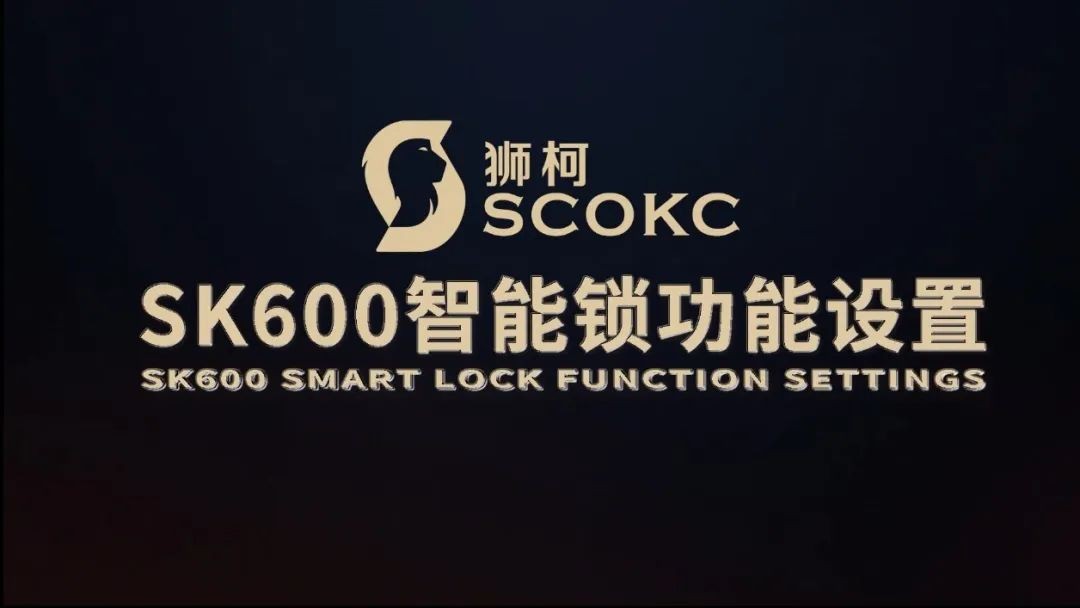 狮柯SK600智能锁设置指导视频