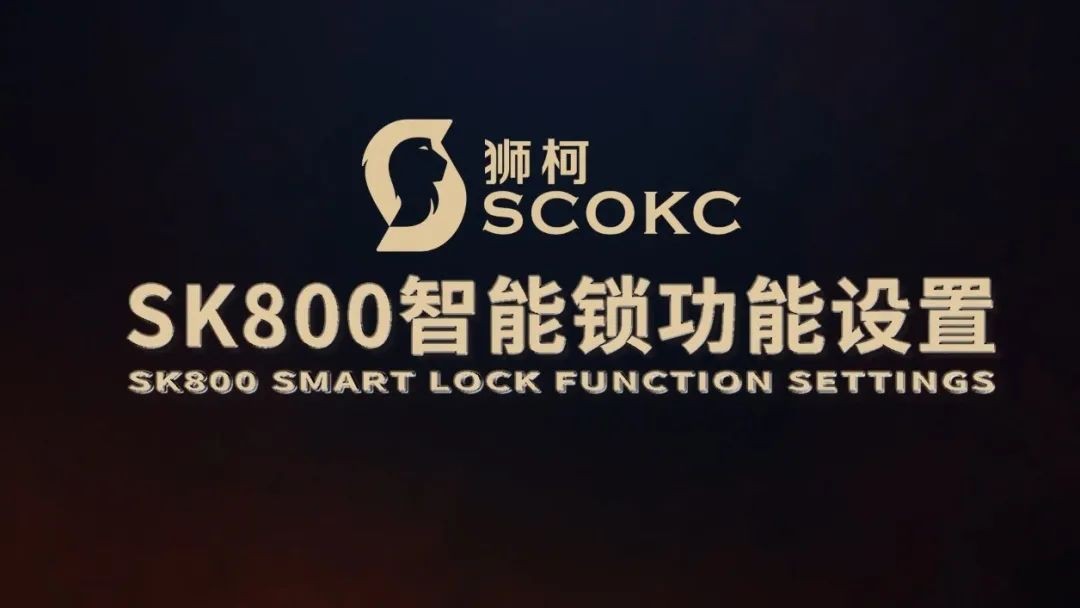 狮柯SK800智能锁设置指导视频